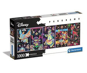 Clementoni 39659 Classics 1000pcs Disney Joys Panorama 1000 Pieces, Made in Italy, Jigsaw Puzzle for Adults, Multicolor, Medium