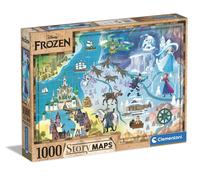 Clementoni 39666 1000pcs 2 Disney Maps Frozen 1000 Pieces, Made in Italy, Jigsaw