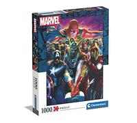 Clementoni - 39672 - Puzzle Marvel The Avengers - Jigsaw Puzzle 1000 Pieces, Made In Italy, Jigsaw Puzzle For Adults