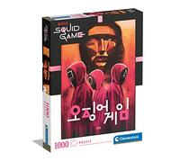 Clementoni - 39692 - Puzzle Squid Game - Jigsaw Puzzle 1000 Pieces, Made In Italy, Jigsaw Puzzle For Adults