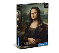 Clementoni - 39708 - Museum Collection - Leonardo, Gioconda - 1000 Pieces - Adult Jigsaw Puzzles, Art, Famous Paintings, Puzzle Famous Paintings, Made in Italy