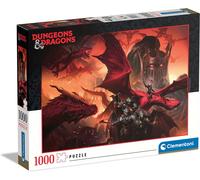 Clementoni 39733 Dungeons Dragons 1000 Pieces, Jigsaw Puzzle for Adults-Made i
