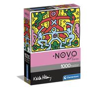 Clementoni 39757 Novo Art Series-Keith Haring, Puzzle 1000 Teile Für Erwachsene
