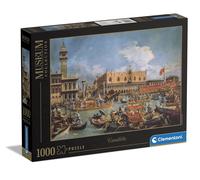 Clementoni Museum Collection-Canaletto, Return Of Bucentaur At The Molo On Ascension Day-1000 Pieces Adults, Art, Puzzle Paintings, Famous Paintings, Made In Italy, Multicoloured, 39764