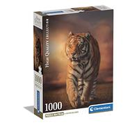 Clementoni - 39773 Collection - Tiger - 1000 Pieces - Adult Puzzle, Made in Italy