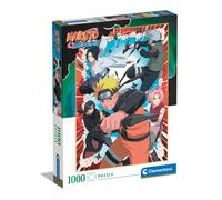 Clementoni 39833 Shippuden Shippuden-1000 Jigsaw Puzzle Vertical Fun for Adults Manga Anime Made in Italy 1000 Pieces Naruto