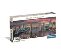 Clementoni - 39896 Jigsaw Puzzle 1000 Pieces for Adults and Teenagers, Collection, Theme On The Banks of the Thames, with Poster Included, Compact Box, Gift Idea for Men and Women, Made in Italy, 98 x