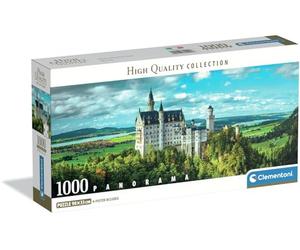 Clementoni - 39940 Puzzle 1000 Pieces for Adults and Teenagers, Collection, Neuschwainstein Castle Theme with Poster, Compact Box, Gift Idea Made in Italy, 98 x 33 cm