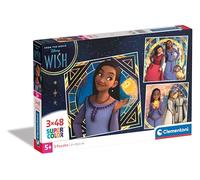 Clementoni Jigsaw Puzzle Disney Wish 3 Puzzle With 48 Pieces - Supercolor Puzzle For Children 5-7 Years, Cartoon, Disney, Gift For Boy/Girls, Puzzle For Kids, Made In Italy, 25310