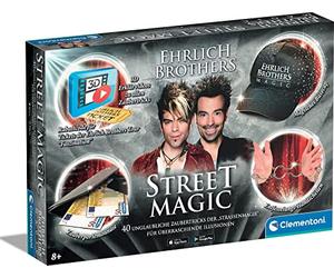 Clementoni 59299 Ehrlich Brothers Street Magic, Magic Box for Children from 8 Years, Magic Equipment for 40 Amazing Magic Tricks, Includes 3D Explanatory Videos, Ideal as a Gift