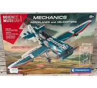 Clementoni 61326, Science Museum Mechanics Laboratory Aeroplanes and Helicopters Science Kit for children, Ages 8 years plus, Multicolor, 39.6 x 27.8 x 6 centimetres