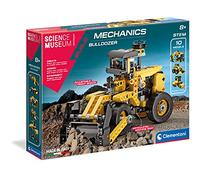 Clementoni-61718-Science Museum-Mechanics Laboratory-Bulldozer-Made in Italy-Vehicles Building Set for Kids from 8 Years and Older, English