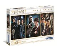 Clementoni 61884, Harry Potter Jigsaw Puzzles For Adults and Children, 3 x 1000 Pieces, Ages 10 Years Plus
