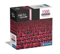 Clementoni Age 10+ 80504 Squid Game Impossible Game-1500 Pieces-Adult, Movies, Puzzle Netflix, Difficult Jigsaw, Made in Italy, Multicolour [Amazon Exclusive]