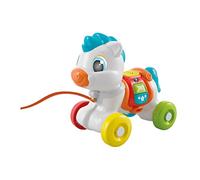 Clementoni- Along Pony Development & Activity Walker: First Steps Animal Push and Pull Toy for Learning and Motor Skills, Ideal for Toddlers (10+ Months)