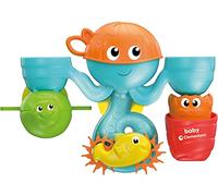 Clementoni- Animales Octo Park: Water Friends, Floating Bath Toy for Babies & Toddlers, Interactive Shower Game for Newborns, Multicoloured Bath Toy for Kids (10+ Months)