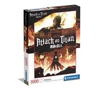 Clementoni - Attack On Titan Titan-1000 Adult Pieces, Anime Jigsaw Puzzle, Made in Italy, Multicoloured, 39728