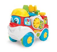 Clementoni Baby Alvaro Justo e Lernen, Game for Childhood, 10-36 Months, Truck Toy for Motor Skills and Language and Understanding Cause Effect, Italian Language, 17990