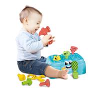 Clementoni- Baby Clementoni Work Bench - Hammer, Screwdriver, Pliers & 6 Accessories for Hand-Eye C