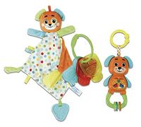 Clementoni- Baby Gift Set: Puppy Doudou, Chewy Keys & Rattle, Sensory Play for Newborns & Infants (0+ Months)