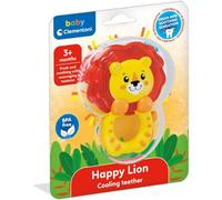 Clementoni Baby - Happy Lion Cooling Teether, Chilled Baby Dentarol 3 Months, Different Textures and Colours Multisensory Experience, Gum Relief and Gum Massage, 17610
