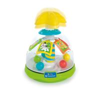 Clementoni Baby Infant Toys - Happy Friends Spinning Top - Press Spinner, Early