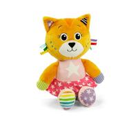 Clementoni Baby Infant Toys - Plush Katy the Kitty - New Born Gift, Animal Soft Toy, Early Development & Activity, Sensory Learning Toys, Cuddly Cat, Toddler 0 Months, Machine Washable, 17908