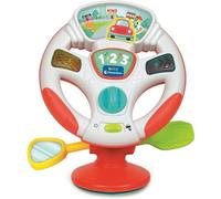 Clementoni Baby Infant Toys - Turn & Drive Activity Wheel - Development & Activity, Interactive Music Toys For Child Seat, Lights & Sounds, Learning Toys, Toddler 6 Months, Batteries Included, 17899