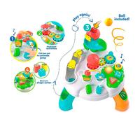Clementoni Baby Activity Table Multicolour Kids Play Learning Cot Toy Table