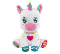Clementoni Baby Scintilla Unicorn Singing and Brilla, Interactive Talking Plush Toy, Music Game for Children from 6 Months, Activity Centre for Sensory and Cognitive Development, Italian