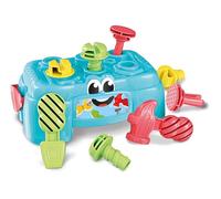 Clementoni- Baby Clementoni Work Bench - Hammer, Screwdriver, Pliers & 6 Accessories for Hand-Eye Coordination & Manual Skills (10+ Months)