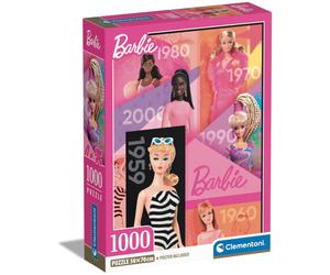 Clementoni Barbie Through The Years 1000 Piece Jigsaw Puzzle