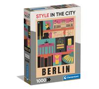 Clementoni Jigsaw Puzzle Berlin 1000 Pieces Style in the City - Puzzle For Adults 14-99 Years, Gift For Men/Women, Illustrated City, Berlin, Puzzle Art, Made In Italy, 39845