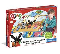 Clementoni Bing-Il Giant Rug Puzzle Children 24 Maxi Pieces with Interactive Pen, Educational Game 3 Years - Made in Italy, Mat Colour, 16400