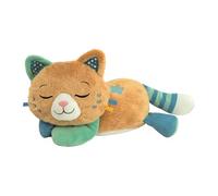 Clementoni Breathing Kitten Plush Toy | Soothing Sleep Companion with Calming Vibration, Music and Nature Sounds | Washable Soft Toy for Babies and Toddlers