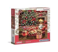 Clementoni Christmas Collection by The Fire 1000 Piece Christmas Made in Italy Adult Puzzle, 39580, Multi-Coloured