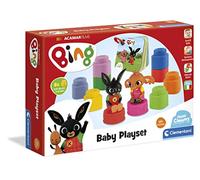 Clementoni Clemmy-Brick Playset Bing Characters and Booklet Set Soft Construction Children 18 Months - Made in Italy, Multicoloured, 17693