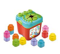 Clementoni- Clemmy Sensory Bucket with Soft Blocks for Babies - 15 Pieces, Develops Motor Skills & Sensory Play (6+ Months)