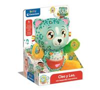 Clementoni Cleo and Leo 55555 Interactive Leopard Interactive Plush Toy for Babies, Educational, Multisensory and Musical, from 6 Months, Made in Italy
