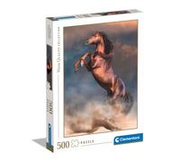 Clementoni CollectionWild Red Stallion500 PiecesPuzzle Vertical Fun for Adults Made in Italy Multicoloured 35521