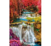 Clementoni Jigsaw Puzzle Collection - Colorful Thai Falls 1000 Pieces - Puzzle For Adults 14-99 Years, Gift For Men/Women, Landscape, Made In Italy, 39821