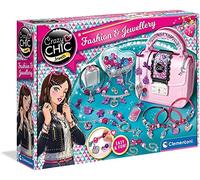 Clementoni- Crazy Chic: Fashion & Jewellery Making Kit for Kids, Create Bracelets, Beads & Pendants (7+ Years)