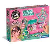 Clementoni Crazy Chic Swiftie Message Creations Kit, Make Your Own Bracelets & Necklaces with Letters, Beads & Rhinestones, Ages 6+