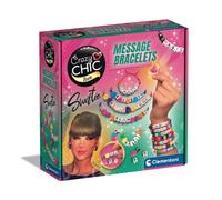 Clementoni Crazy Chic TS Message Bracelet Kit, Make Your Own Personalised Friendship Bracelets with Letters & Colours, Ages 7+