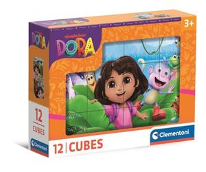 Clementoni Cubes 12 pieces, Dora the Explorer, For kids 3+, Made in Italy, 41510