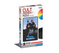 Clementoni - 35109 - Cult Movies Puzzle - Blues Brothers - Jigsaw Puzzle 500 Pieces, Made In Italy, Jigsaw Puzzle For Adults