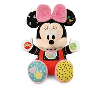 Clementoni Disney Baby Baby Minnie Play and Learn, Plush and Interactive Educational Game for Children 6+ Months, Sing Nursery Rhymes to Teach the Alphabet, Numbers and Colours, Italian Language,