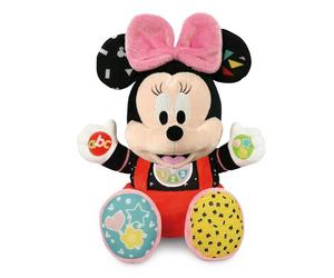 Clementoni Disney Baby Baby Minnie Play and Learn, Plush and Interactive Educational Game for Children 6+ Months, Sing Nursery Rhymes to Teach the Alphabet, Numbers and Colours, Italian Language,