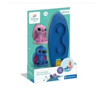 Clementoni Disney Baby Stitch & Angel Surf Floating Bath Game for Children from 6 Months Soft Rubber without Holes Anti-Mould with Rotating Propeller 17627