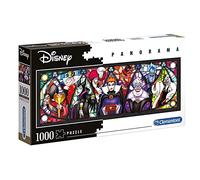 Clementoni - Disney Panorama Collection Villains - Jigsaw Puzzles 1000 Pieces Adults And Children, 10 Years Old And Up, Made In Italy, 39516,40 X 21 X 6